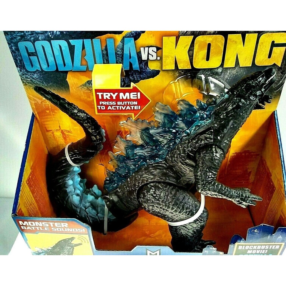Godzilla vs. Kong Battle Roar Monsterverse Playmates Toy Figure Roaring Sound 7"